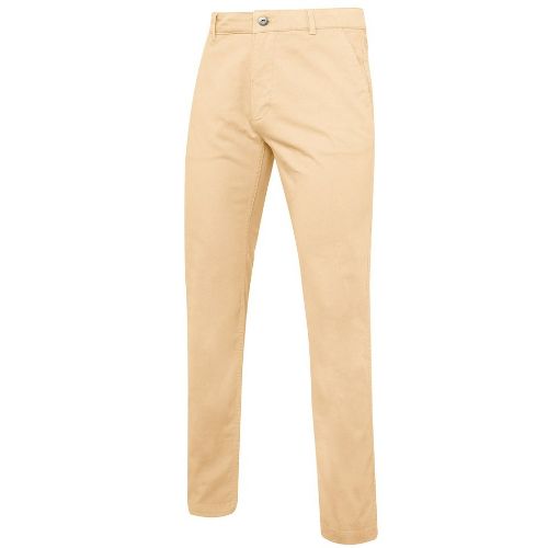Asquith & Fox Men's Slim Fit Cotton Chinos Natural
